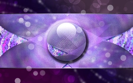 Purple Gem - abstract, purple, ball, gem, smooth, round