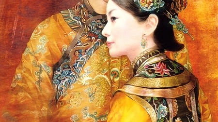 Qing Dynasty Woman 3 - woman, face, traditional costume, colours