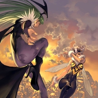 Morrigan Aensland VS Queen Bee