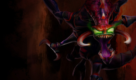 Cho'Gath - The Terror of the Void - green terror, green terror splash, video game, cho gath, cg, terror, cho gath - the terror of the void, league of legends, adventure, the terror of the void, splash