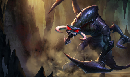 Cho'Gath - The Terror of the Void - league of legends, green terror, green terror splash, the terror of the void, cg, terror, cho gath, splash, adventure, video game, cho gath - the terror of the void