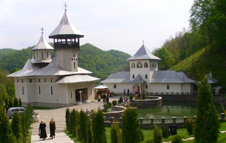 Romanian Monastery - hills, church, nature, orthodox