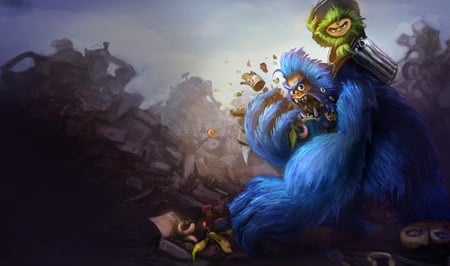 Nunu- Grungy - nunu, the yeti rider, video game, nunu - the yeti rider, grungy, cg, yeti, yeti splash, league of legends, splash