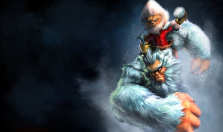 Yeti Splash - nunu, the yeti rider, video game, nunu - the yeti rider, grungy, cg, yeti, yeti splash, league of legends, splash