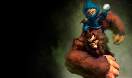 Yeti Splash - nunu, the yeti rider, video game, nunu - the yeti rider, grungy, cg, yeti, yeti splash, league of legends, splash