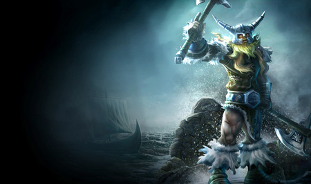 Olaf - The Berserker - olaf, warrior, olaf splash, league of legends, video game, olaf - the berserker, the berserker, splash