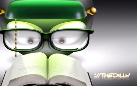 smile A+ - glasses, light, funny, book, face, smiley, abstract, 3d, smile