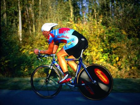 Through the Woods - sports, trees, woods, cycling