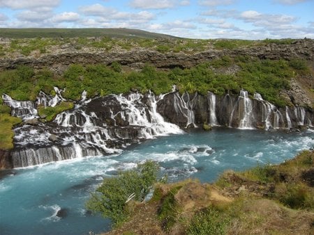 iceland hraunfossar  - iceland