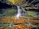 Falls on McCormicks Creek McCormicks Creek State Park Indiana