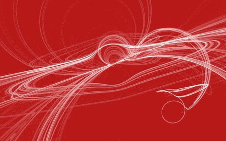 Red swirl - abstract, 2d, swirl, red, 3d, cg