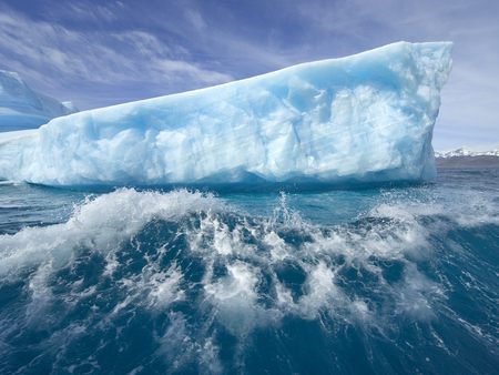 Massive Iceberg - ice, iceberg, ocean, georgia, sea