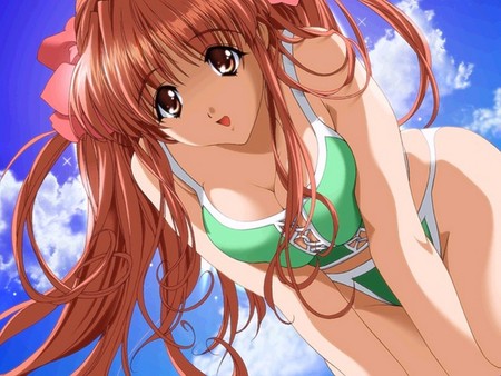 anime girl - girl, anime, bikini