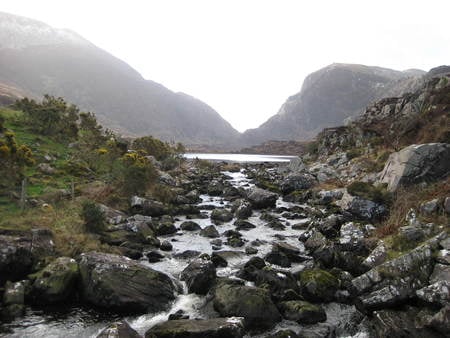 Landscape - water, photography, mountains, rocks, sky