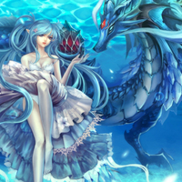 Elf Girl and Dragonsea