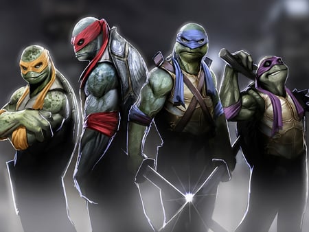 older turtles - turtles, ninja, movies, wallpaper