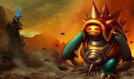 Rammus - The Armordillo - the armordillo, league of legends, armordillo, cg, rammus, rammus - the armordillo, armordillo splash, splash, video game