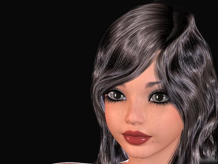 Doll face - woman, face, doll, people, fantasy