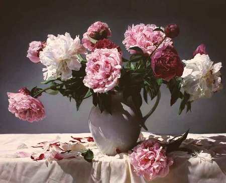 Ying Zhao Liu - flower, ying zhao liu, table, still life, painting, art