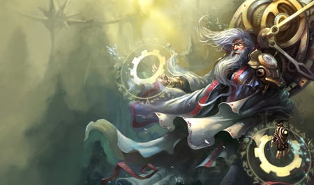 Zilean - The Chronokeeper - chronokeeper, video game, zilean - the chronokeeper, fantasy, zilean, cg, hd, the chronokeeper, chronokeeper splash, league of legends, splash