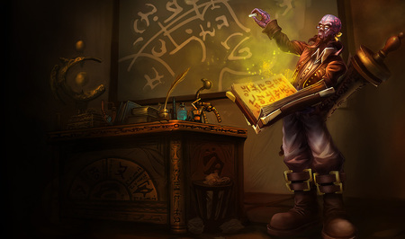 Ryze- Professor - league of legends, wizard, magic, professor, cg, fantasy, the rogue mage, hd, ryze - the rogue mage, adventure, ryze, video game, demon