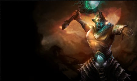 Tryndamere - The Barbarian King - tryndamere, fighter, video game, king, fantasy, cg, hd, champion, dark, tryndamere - the barbarian king, adventure, league of legends, dark champion splash, the barbarian king, sword, splash