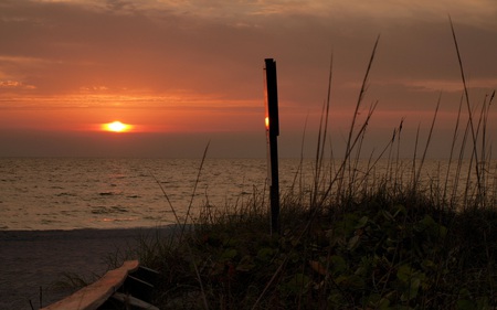 Serenity - beach, calm, nature, seas, tranquil, clouds, beautiful, sunsets, colors