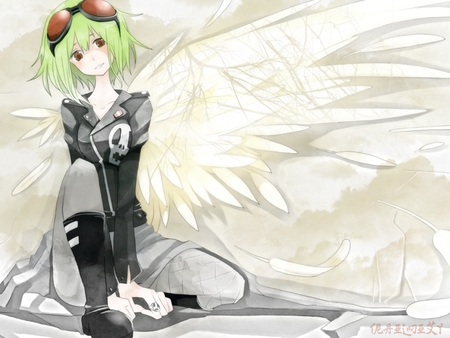 Nothing - gumi, tree, vocaloid, wing