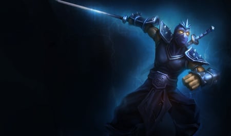 Shen - The Eye of Twilight - assassin, shen splash, warrior, fighter, video game, shen - the eye of twilight, fantasy, shen, cg, the eye of twilight, hd, league of legends, ninja, sword, splash