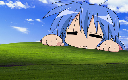 konata - anime, konata, bliss, girl, landscape