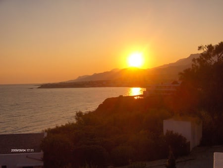 Crete Island Evening - johnnyrein, crete, sun, south