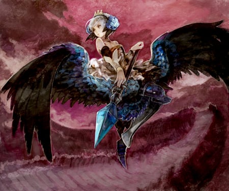 Gwendolyn - girl, odin sphere, blue, wings