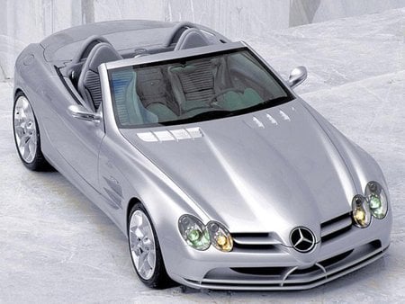 Mercedes - uncanny, vehicles, silver mercedes, cars