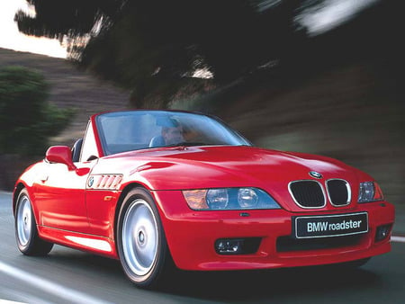 BMW Roadstar - cars, roadstar, beautiful vehicle in motion, red ride