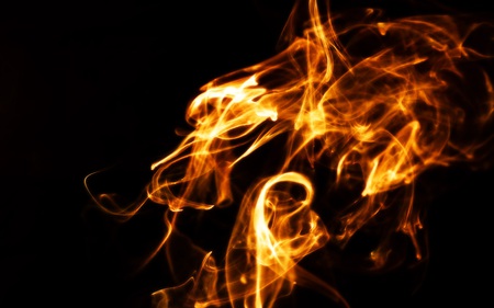 Fire - flame, dark, fire, photo