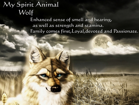 SPIRIT ANIMAL for TONY(Nannouk) - wolf, spirit animal, tony, friends, gift