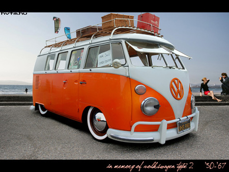 VW Micro bus - bus, custom, van, volkswagen