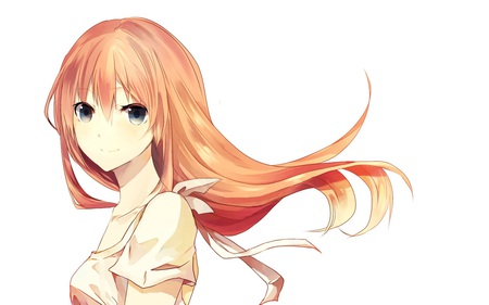 Megurine Luka - vocaloid, megurine, long, orange, long hair, hair, luka megurine, luka, megurine luka, vocaloids, orange hair