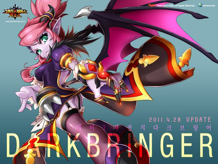 Ley Darkbringer - ley, wings, darkbringer, demon, grand chase