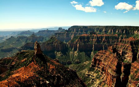 grand canyon - beauty, sky, photography, tourism, vacation, nature, amazing, wonders, canyon, beautiful, clouds, big, huge