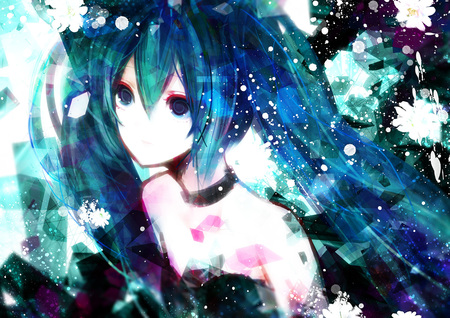 vocaloid - girl, hatsune miku, anime, vocaloid