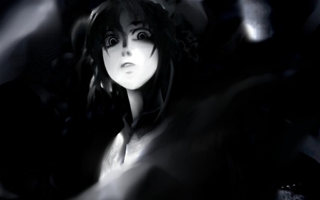 Ghost in the shell - white, anime, black, girl