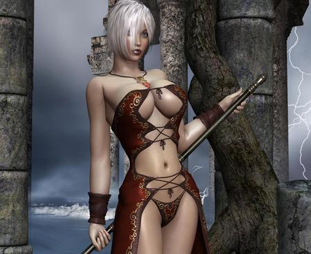 Woman - sexy, 3d, fantasy, woman