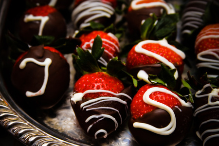 Chocolate Covered Strawberries - covered, strawberries, good, dessert, food, sweet, chocolate, fruit