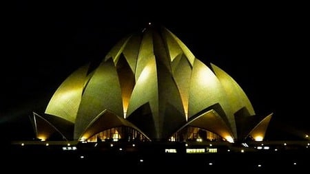 Baha’i Lotus Temple - india, delhi, monument, lotus temple