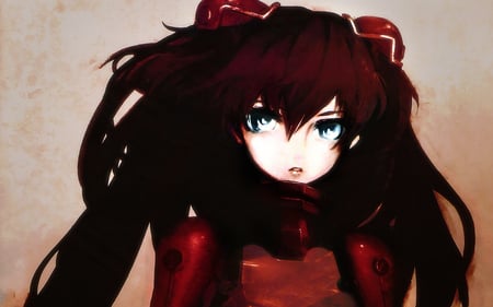 Soryu Asuka Langley - beauty, soryu asuka langley, sexy, hot, blue eyes, long hair, anime girl, red hair, huke, plugsuit, neon genesis evangelion, beautiful, cute