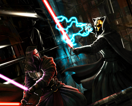 sith fight - wars, star, sith, duel