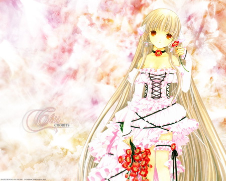 Poppy Chii - poppy, anime, chobits, girl, chii, pink, lolita