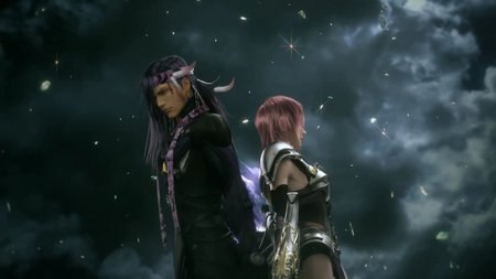 Final Fantasy XIII-2 - mysterious guy, farron, lightning, final fantasy xiii-2