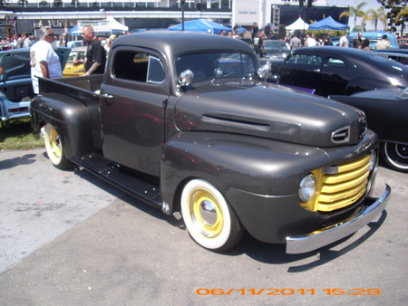 OLD FORD PICKUP - truck, pickup, classic, show, ford, custom, outside